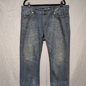 Seven7 Men's Medium Wash Relaxed Fit Jeans Straight‎ Leg Classic Style Size 38